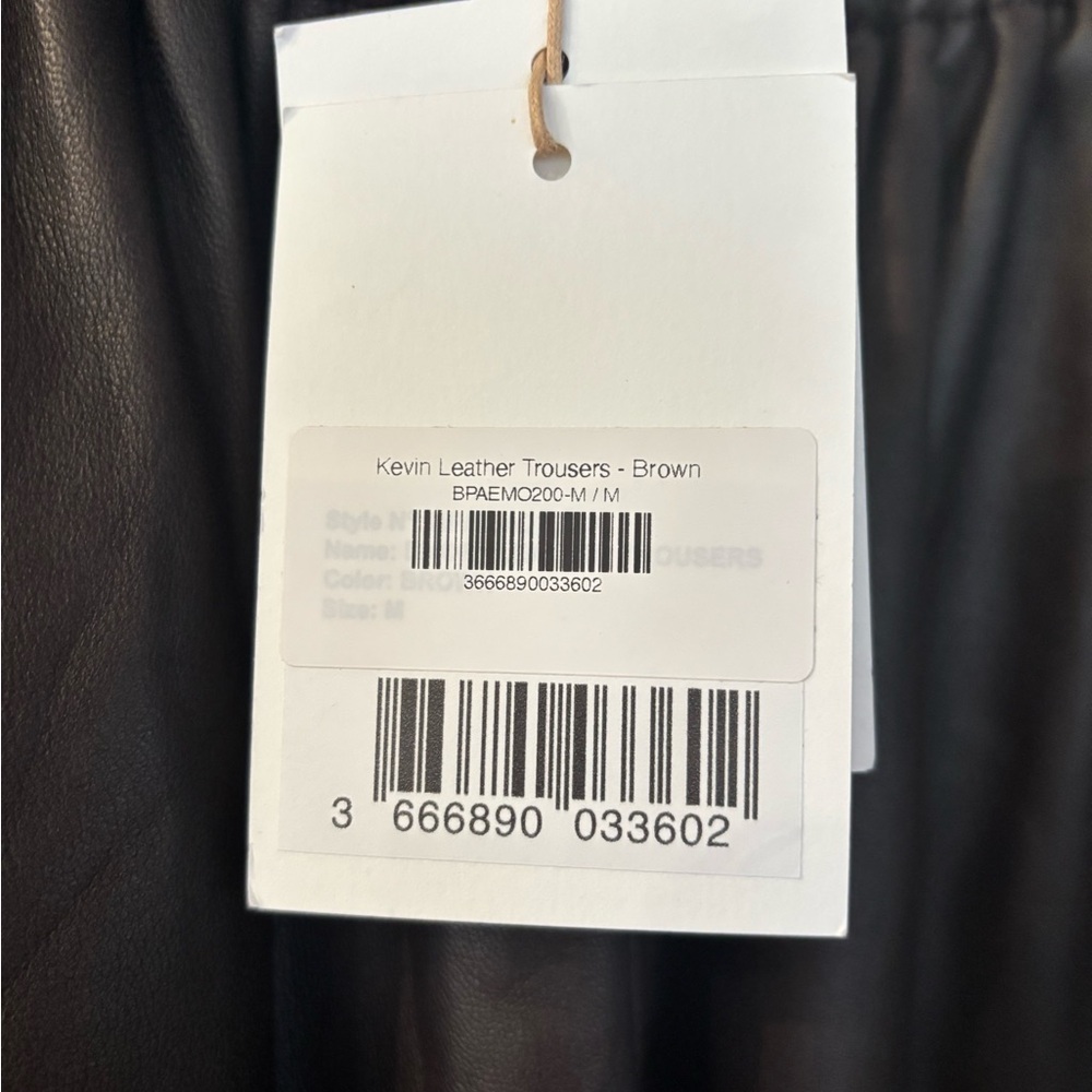 The Frankie Shop Kevin Leather Pants, Brown, NWT, Medium - Picture 14 of 16